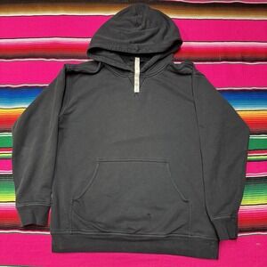 Lululemon All Yours Hoodie Women‎ 10 Black Pullover Sweatshirt Yoga *FLAW READ*